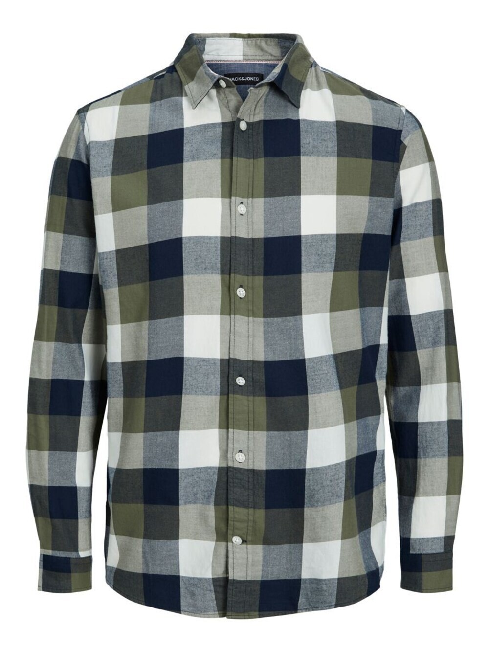 

Рубашка узкого кроя на пуговицах JACK & JONES, зеленый