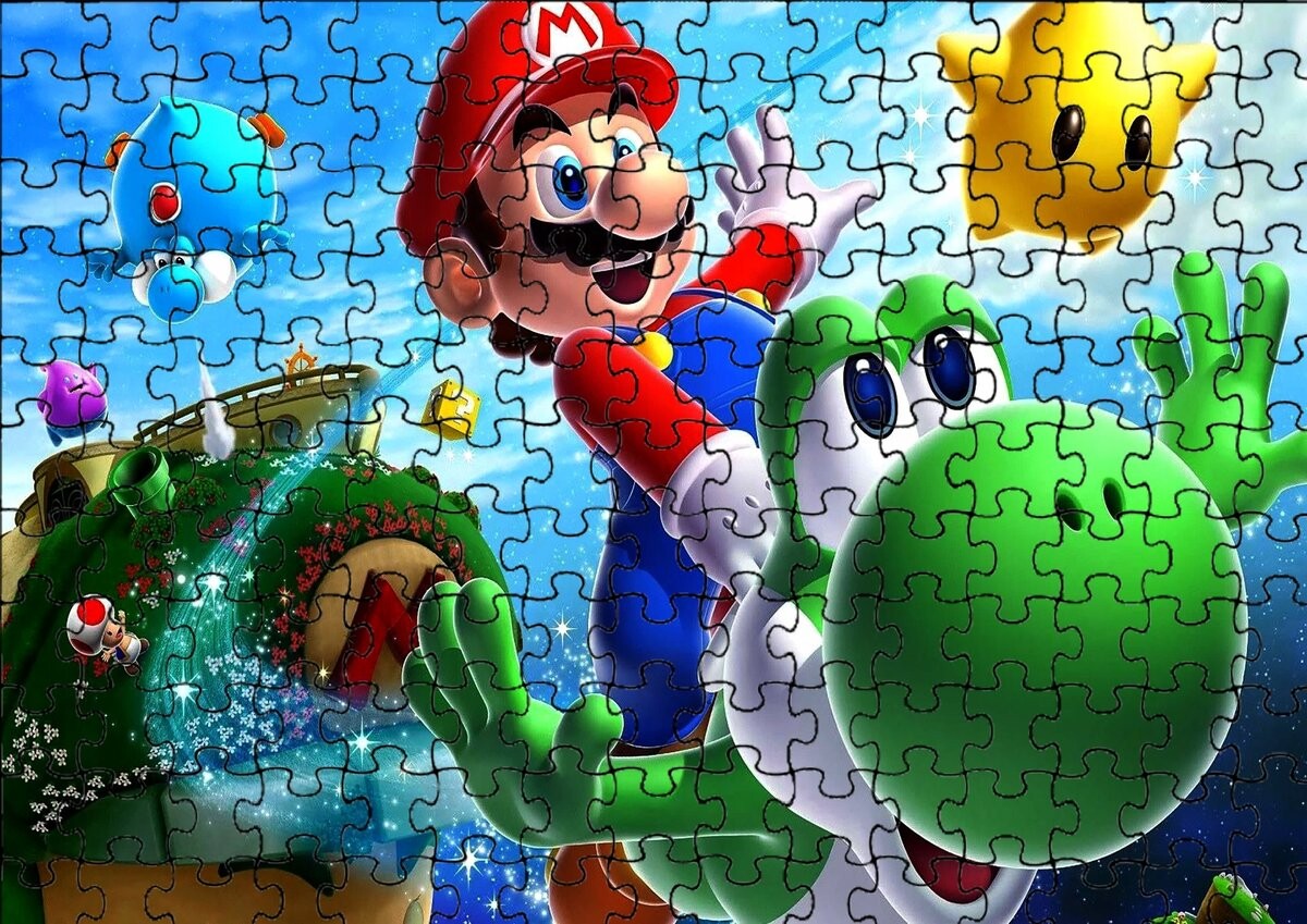 

Пазл 252 детали: Super Mario Bros. + Сумка с принтом bez marki