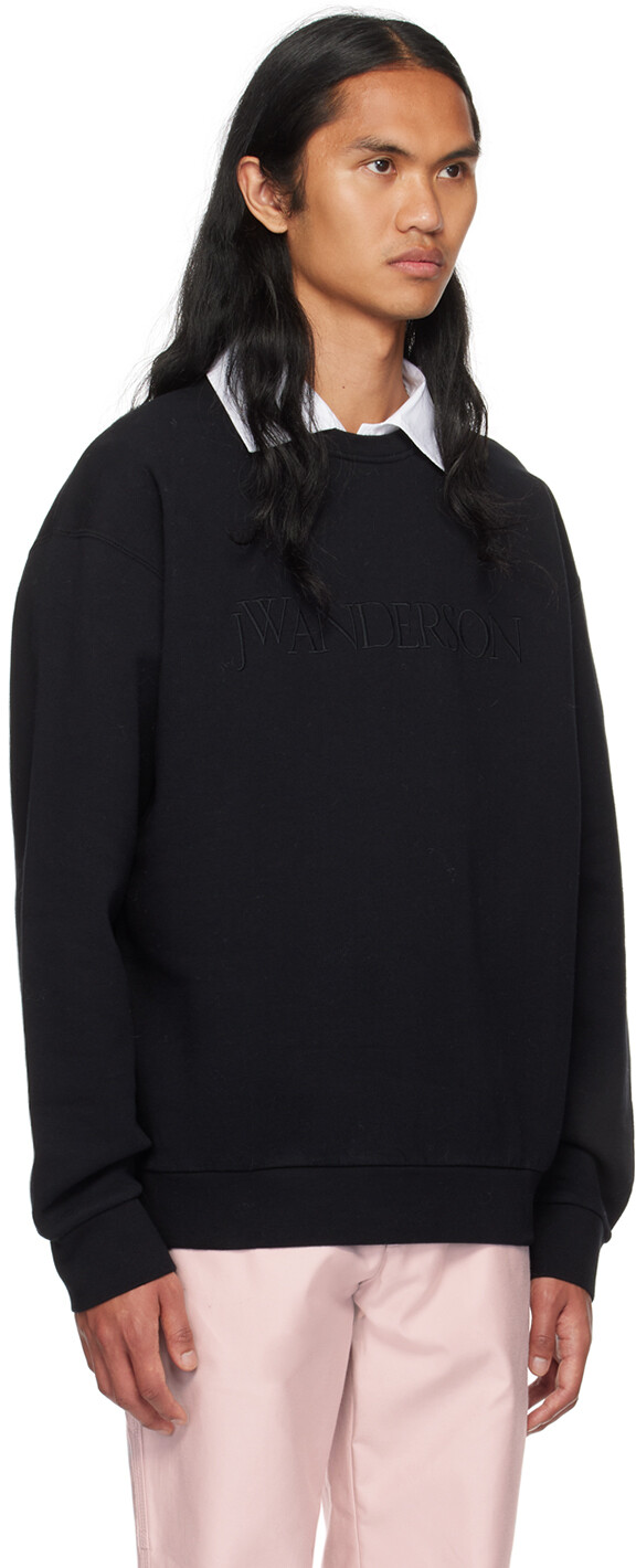 

Черный свитшот с вышивкой JW Anderson