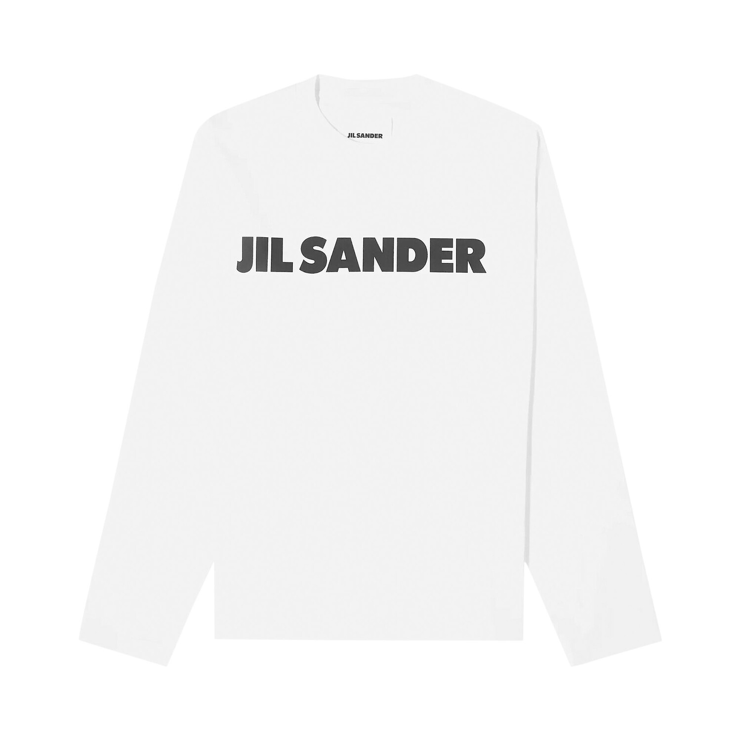 

Футболка с длинным рукавом и логотипом Jil Sander, цвет Белый