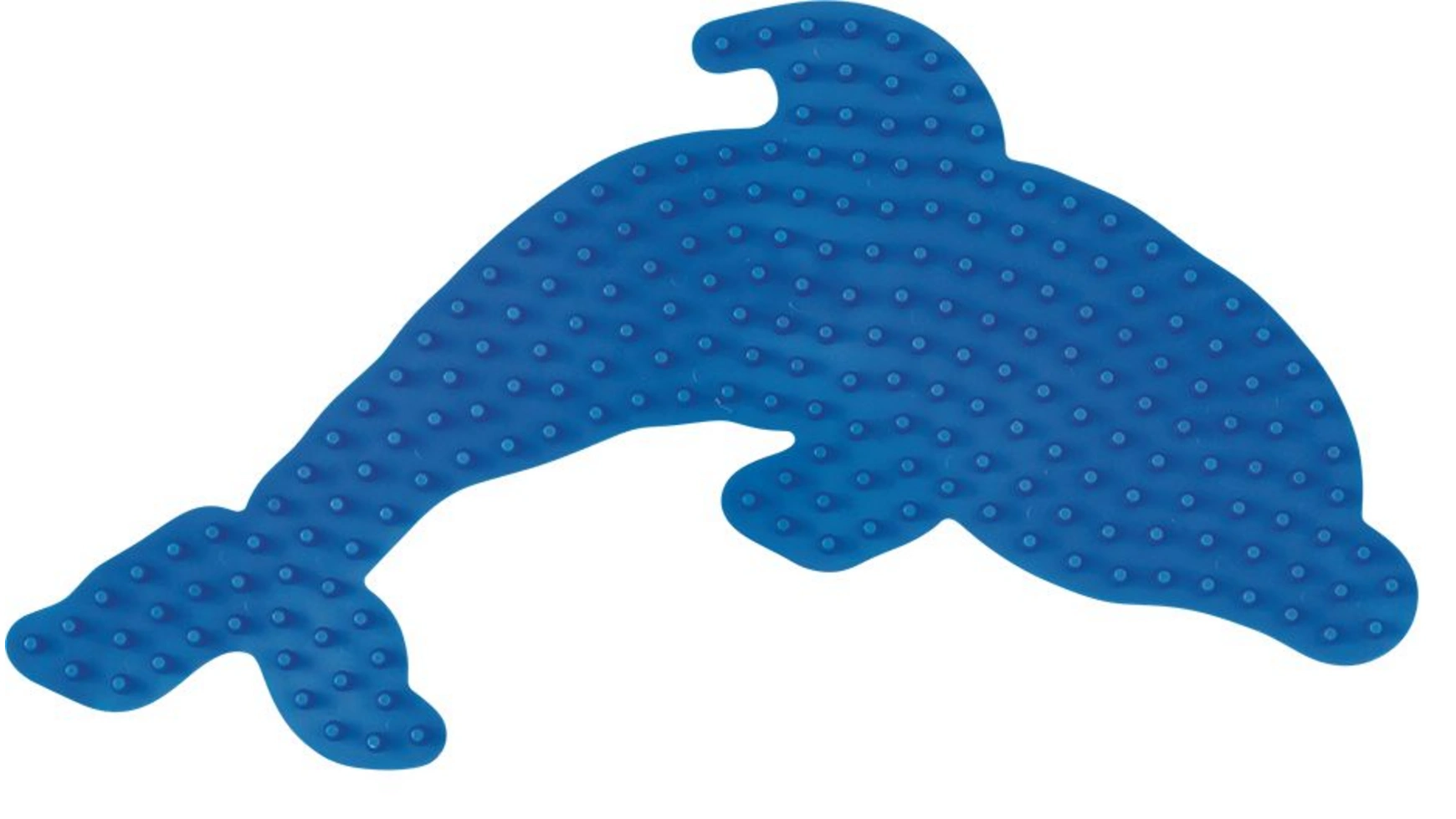 цена Гладильные бусы миди5+ пластина дельфин, синий Hama Perlen