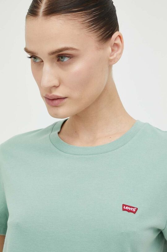 

Хлопковая футболка Levi's, зеленый