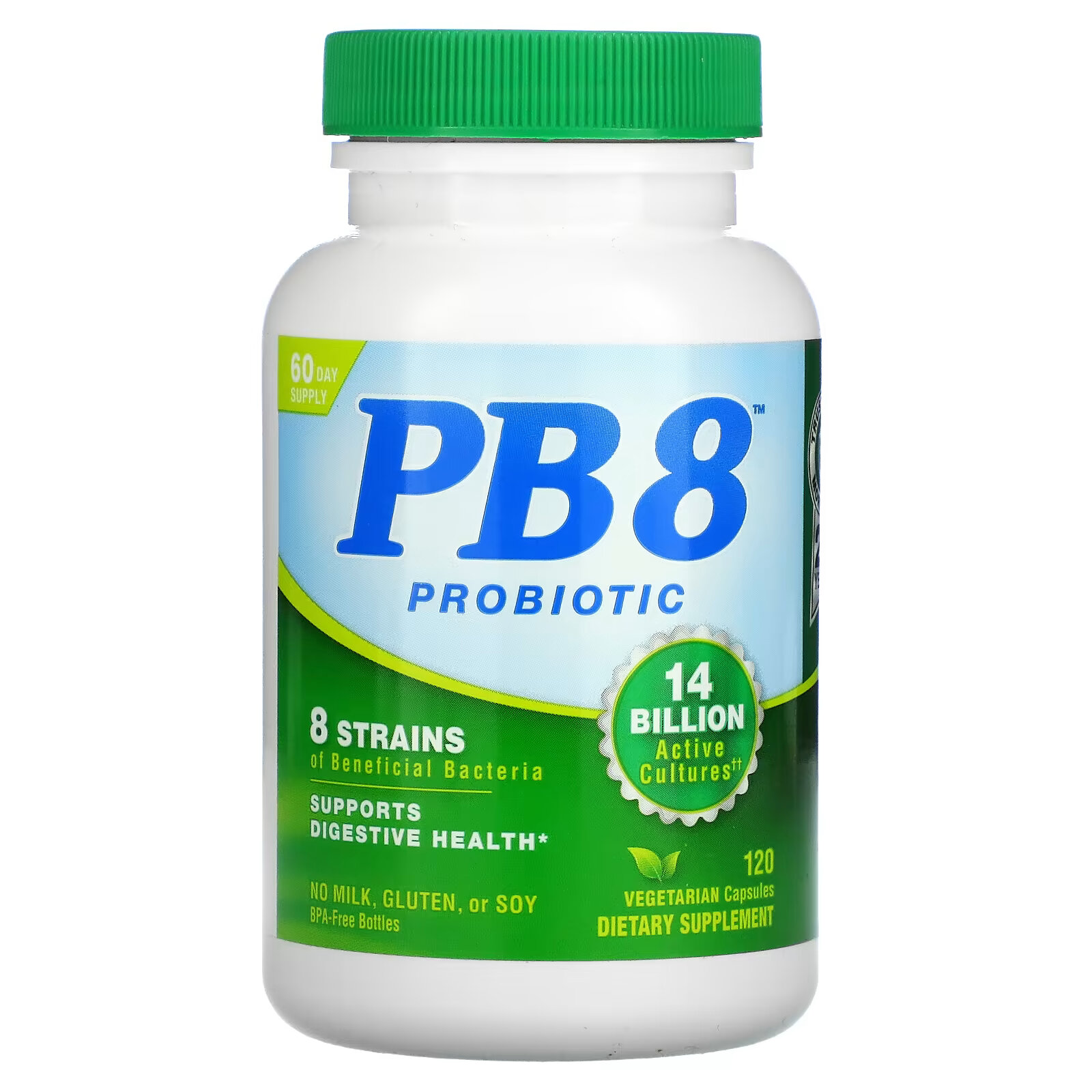 Nutrition Now, PB 8, пробиотик, 120 вегетарианских капсул цена и фото