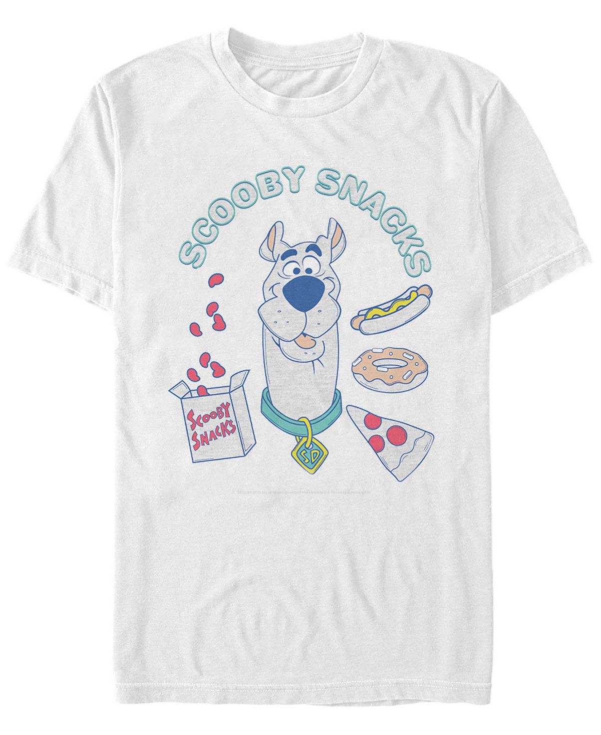 Мужская футболка с коротким рукавом scooby doo scoob eats Fifth Sun, белый мужская футболка с коротким рукавом scooby doo velma jinkies fifth sun