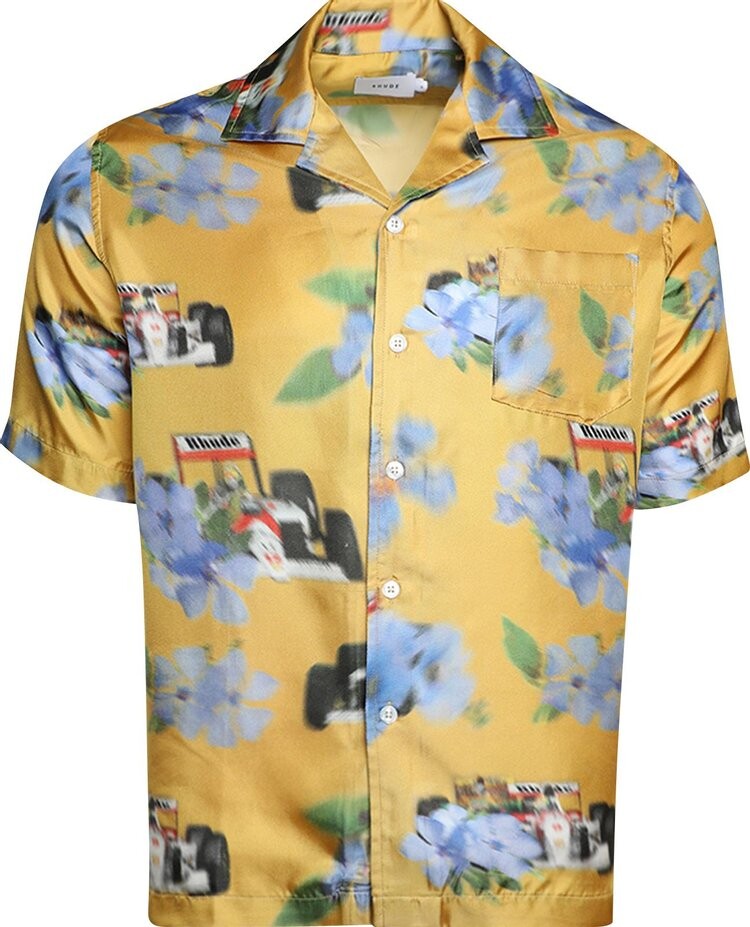 

Рубашка Rhude Loix Silk Shirt 'Yellow/Multicolor', желтый