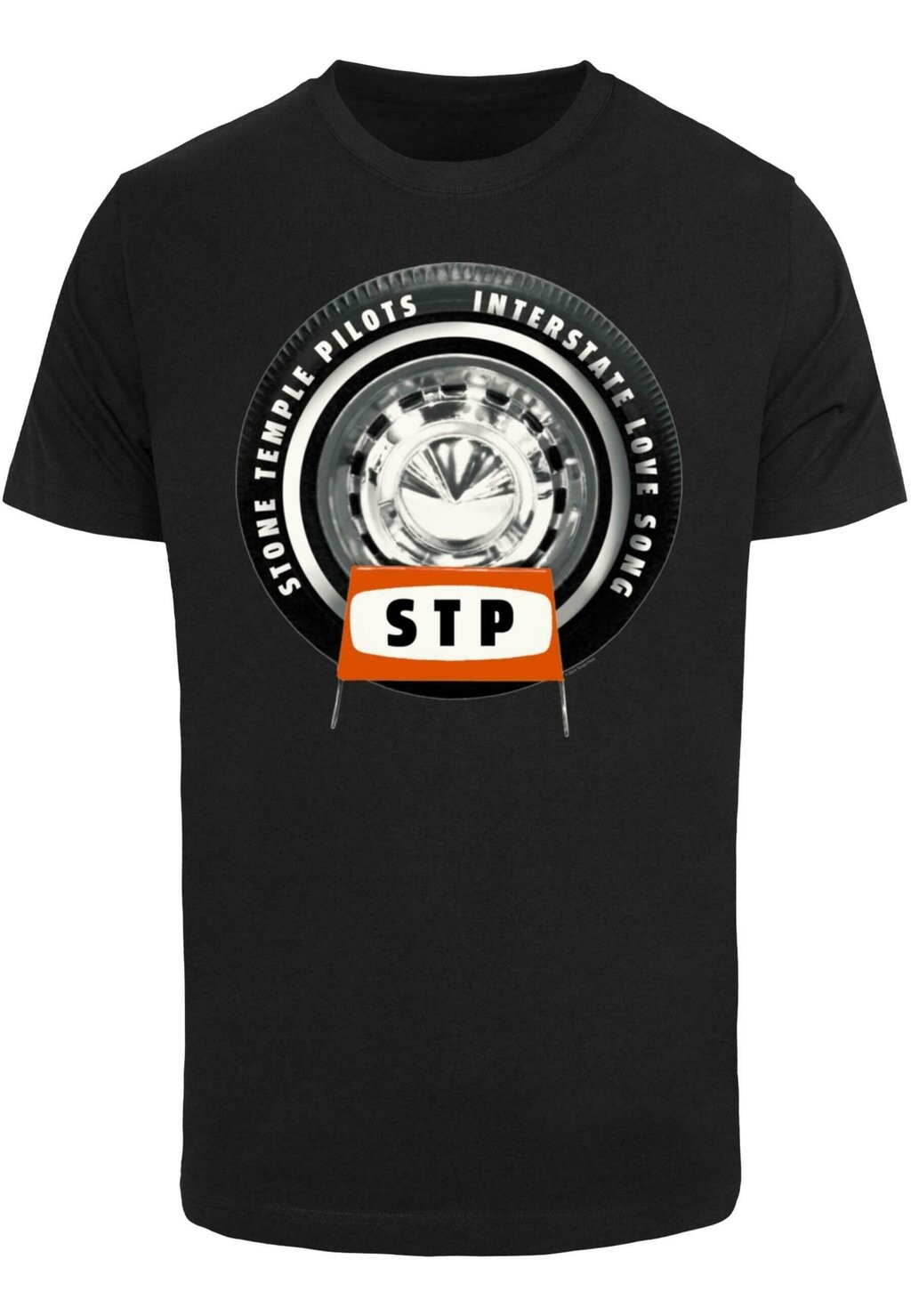 

Футболка с принтом STONE TEMPLE PILOTS-INTERSTATE LOVE SONG TIRE Merchcode, цвет black