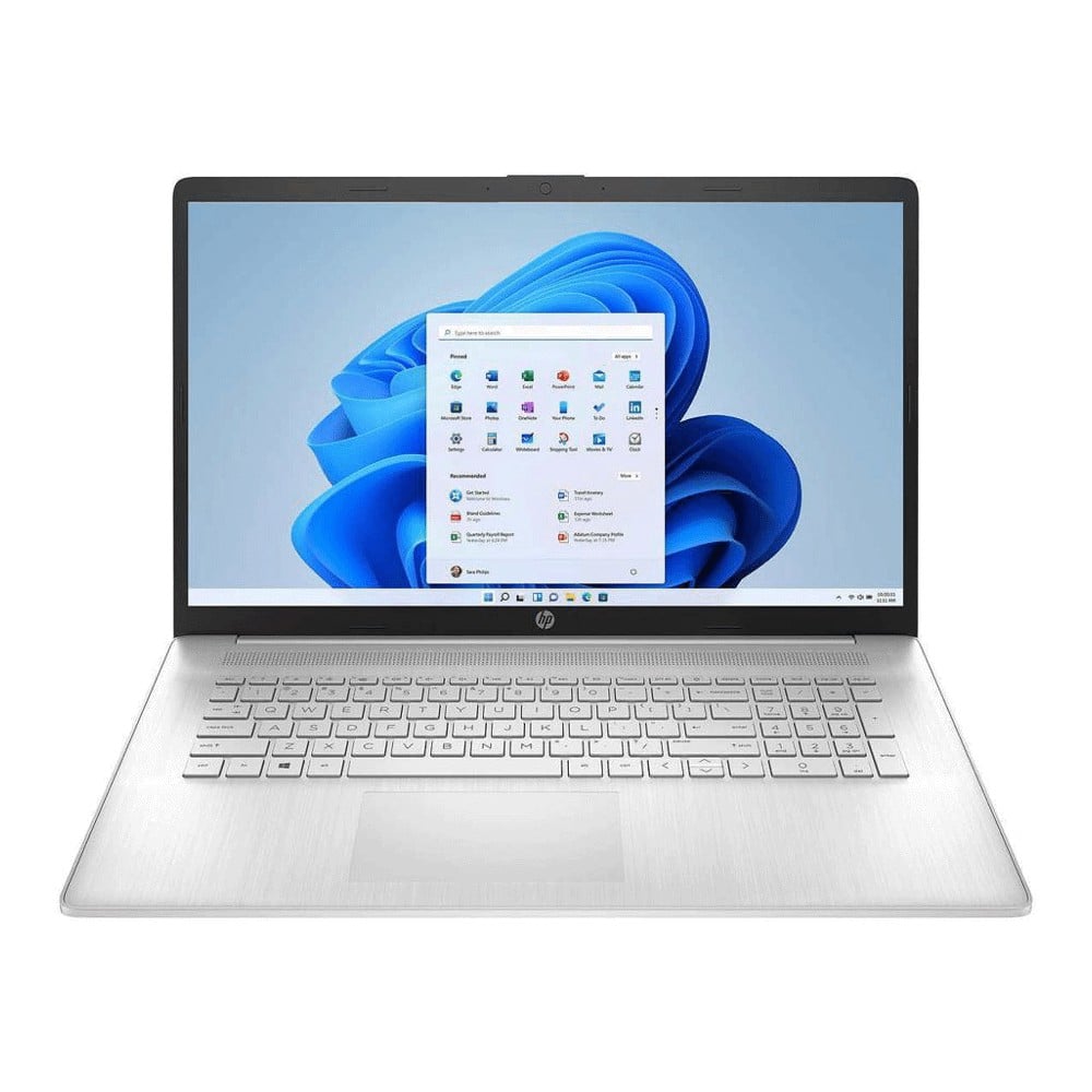 Ноутбук HP 17-cn0065cl 17.3" HD+ 16ГБ/512ГБ i7-1165G7, серебряный, английская клавиатура - фото