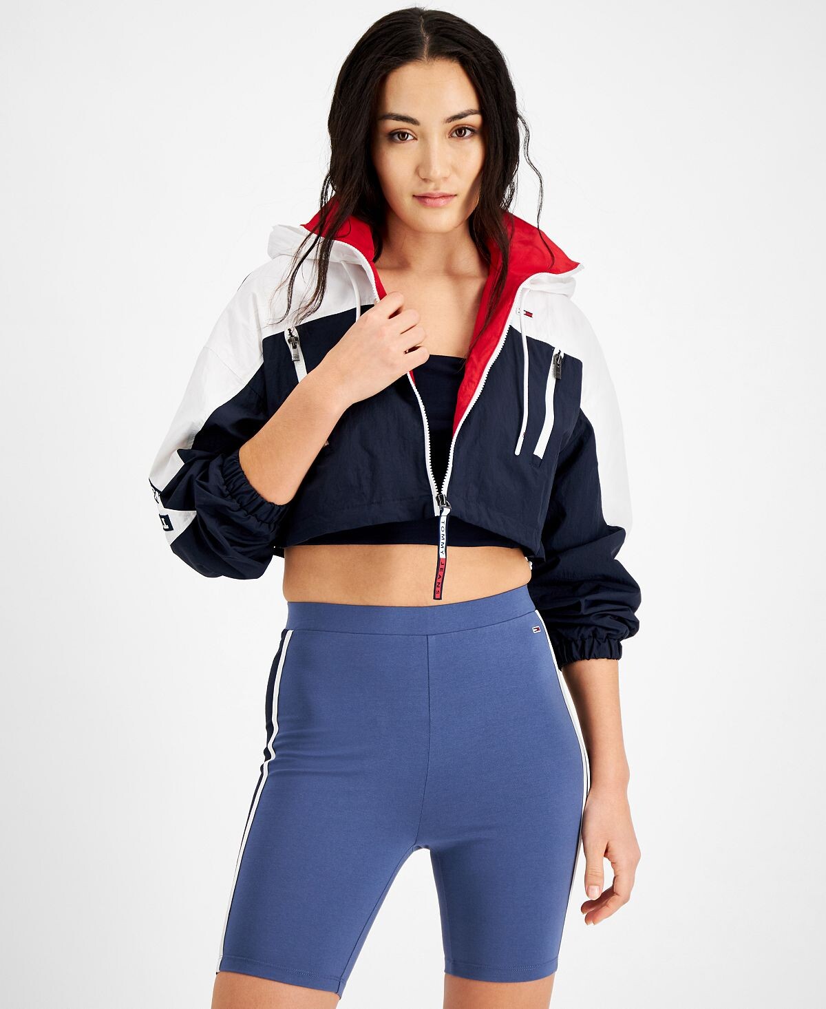 

Куртка-ветровка с цветными блоками Tommy Jeans, мульти