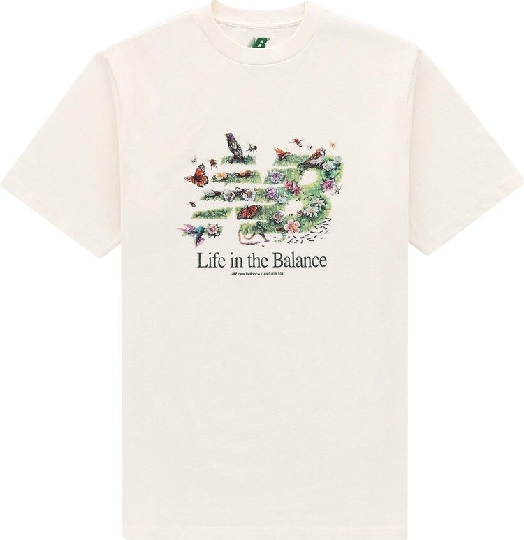 

Футболка Aimé Leon Dore x New Balance Garden Tee 'Pristine', кремовый
