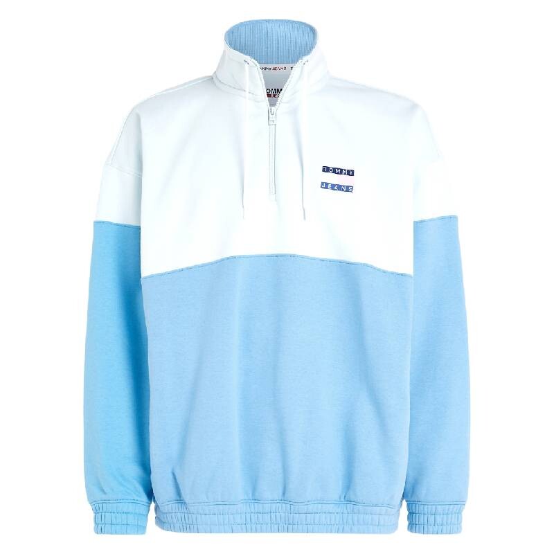 

Толстовка Tommy Hilfiger Oversized Fit Colorblock, голубой/белый