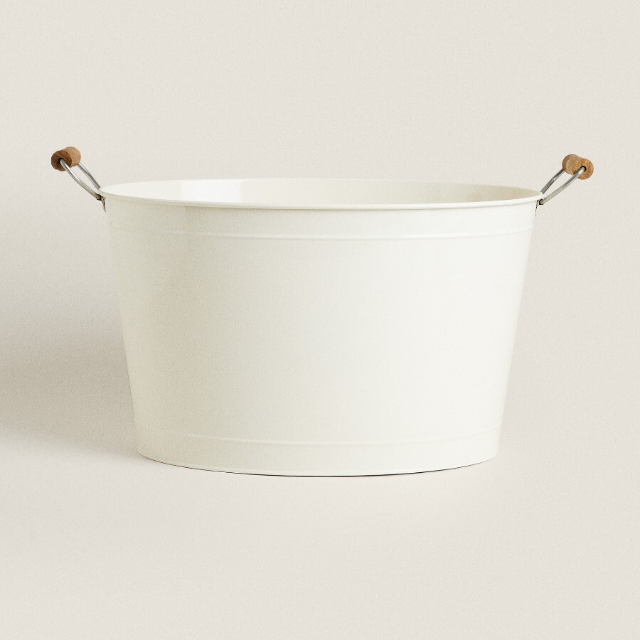 

Контейнер Zara Home With Lacquered Metal, кремовый