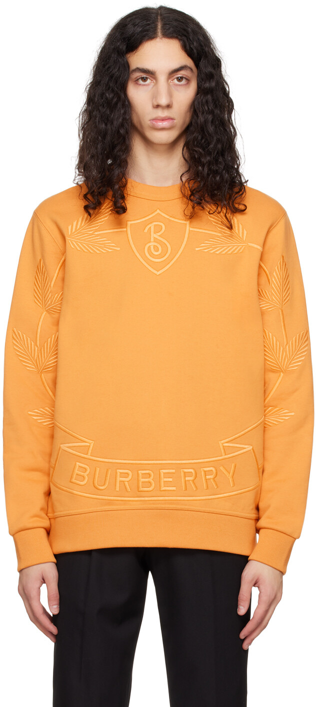 

Оранжевая толстовка с листьями дуба Burberry, Оранжевый
