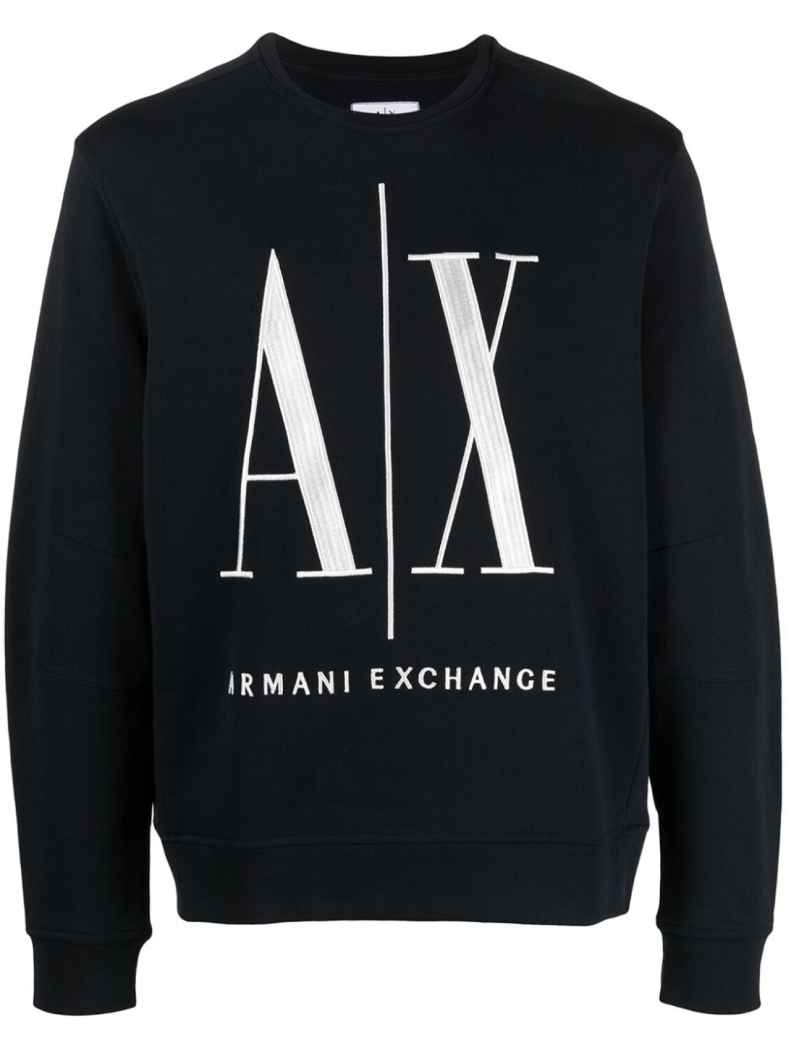 

Armani Exchange толстовка с круглым вырезом и логотипом, синий