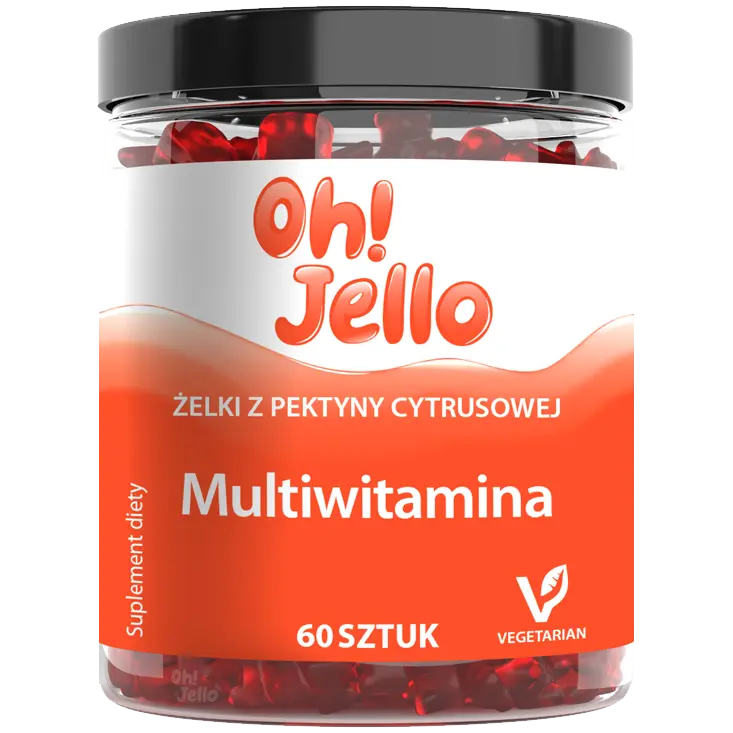 

Oh! Jello Multivitamina пищевая добавка в жевательных резинках, 60 шт/1 упаковка