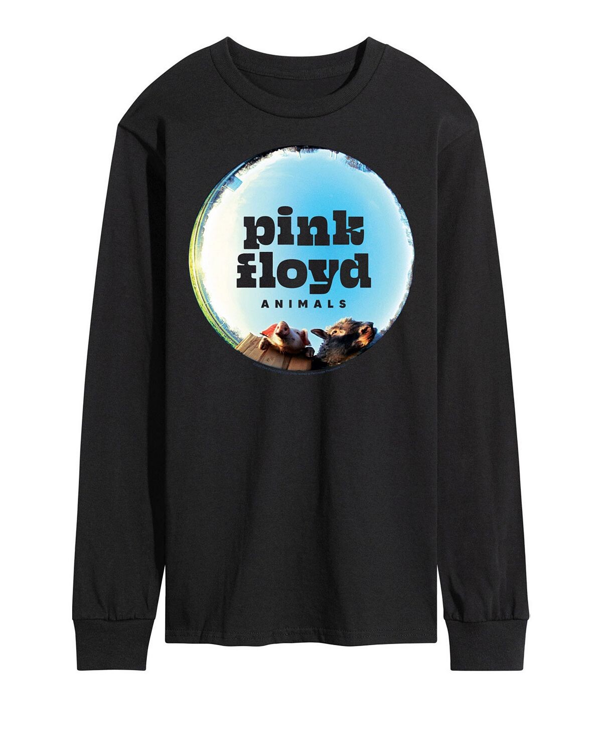 

Мужская футболка pink floyd fisheye animals AIRWAVES, черный