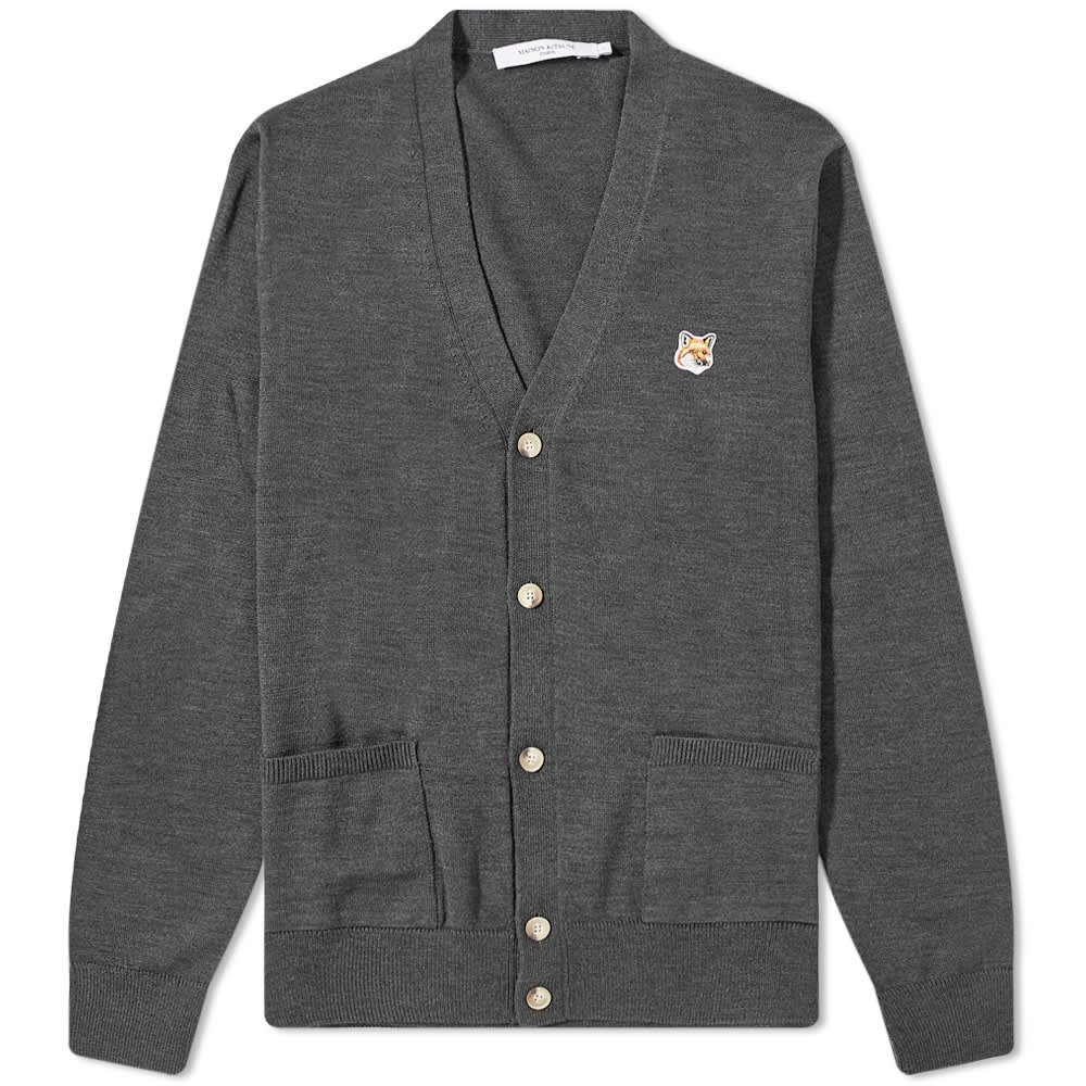 

Джемпер Maison Kitsuné Fox Head Patch Classic Cardigan, Серый