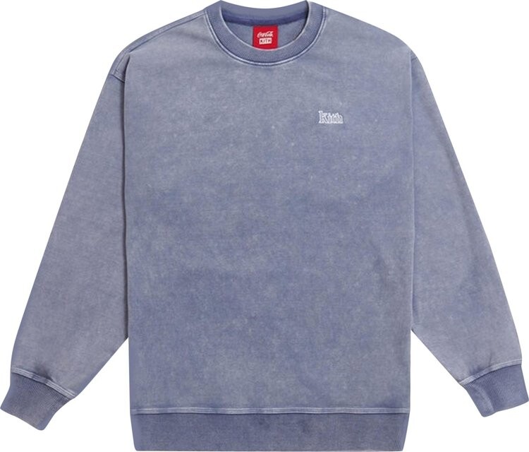 

Толстовка Kith x Coca-Cola Cris Crew 'Washed Blue', синий