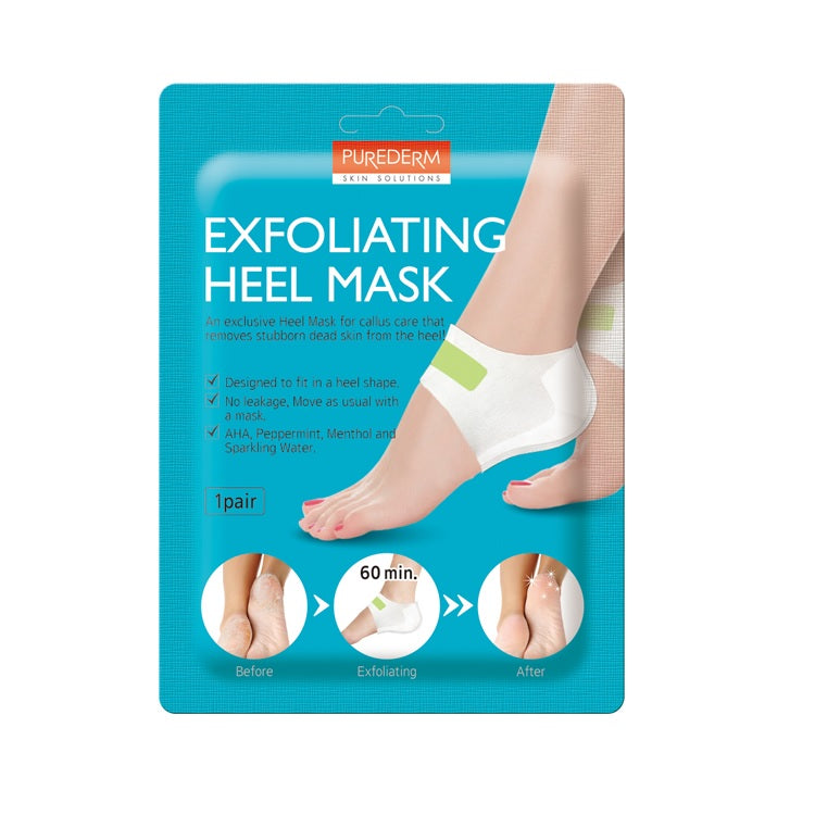 Purederm Exfoliating Heel Mask отшелушивающая маска для пяток 1 пара