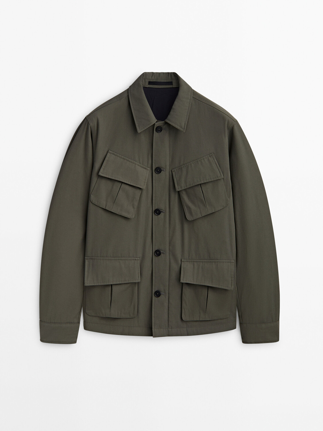 

Куртка Massimo Dutti Studio Utility, темно-зеленый