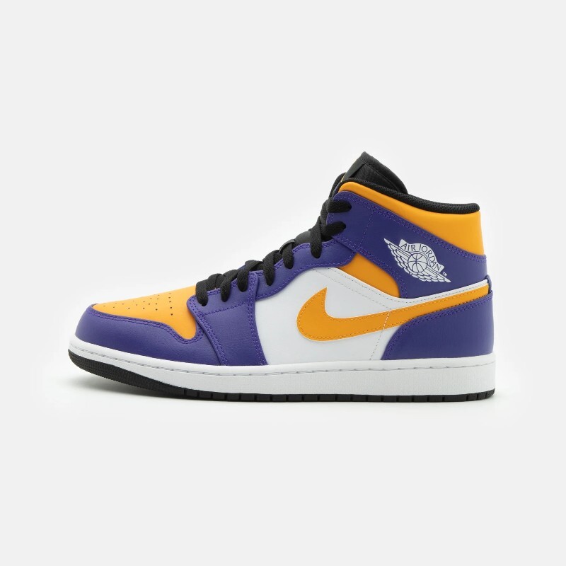 

Кеды Nike Air Jordan 1 Mid, желто-фиолетовый