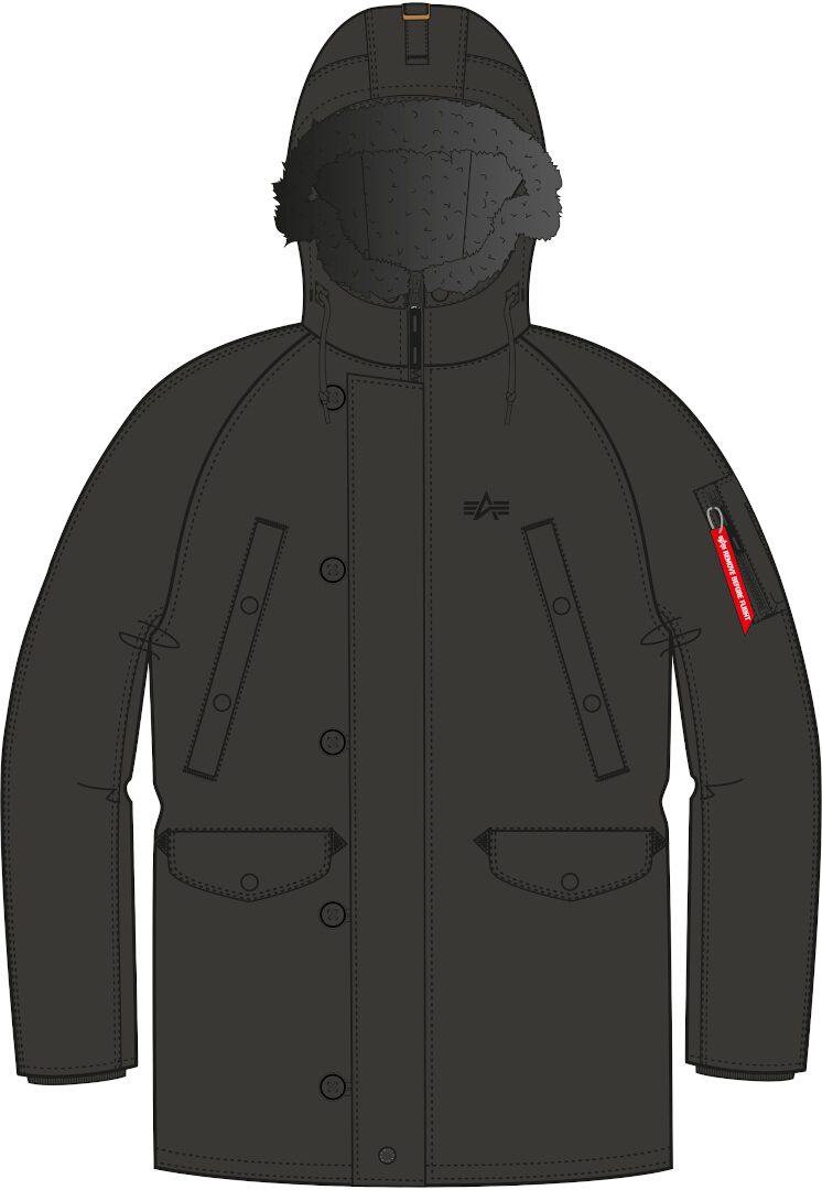 цена Куртка Alpha Industries Explorer, серо-оливковая