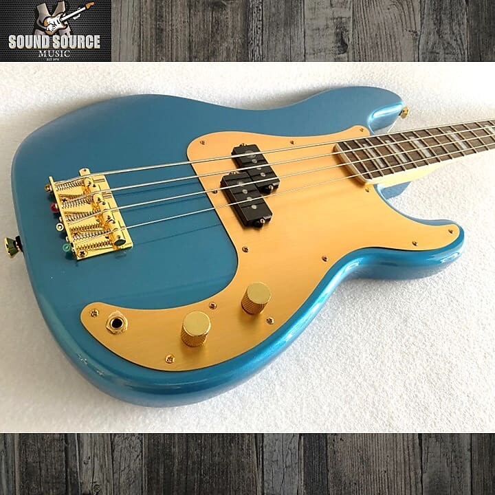 

Squier 40th Anniversary Precision Bass, Gold Edition 2022 - Lake Placid Blue