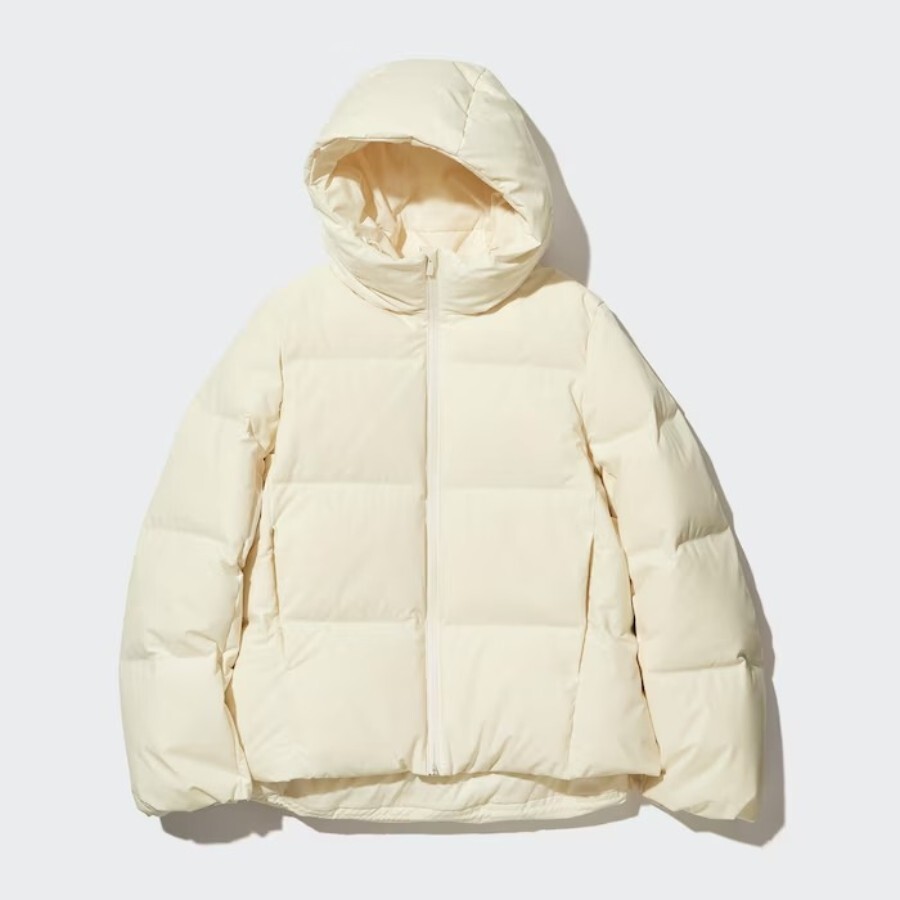 

Пуховая парка Uniqlo Seamless, молочный, Белый
