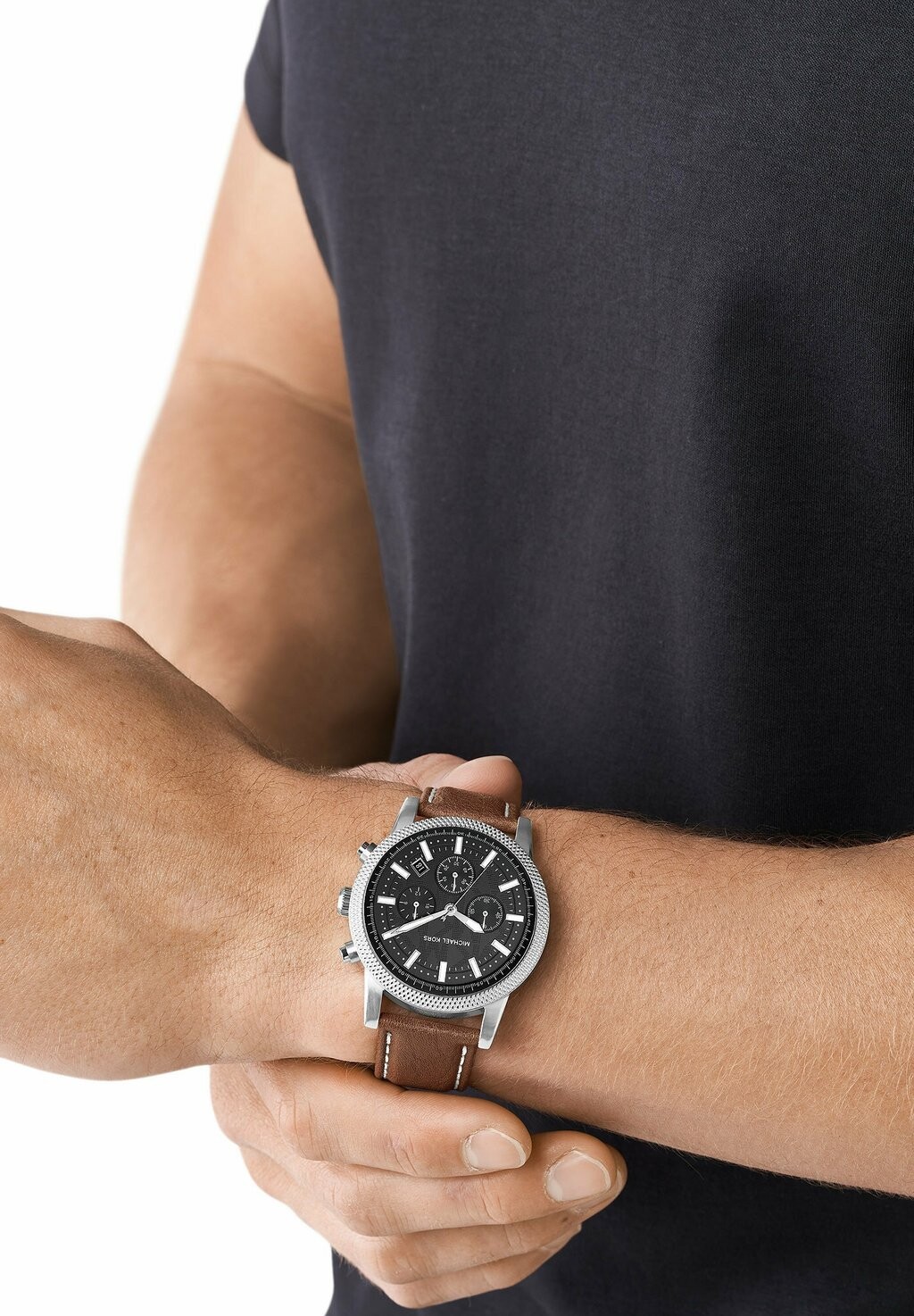

Хронограф Traditional Hutton Michael Kors, коричневый