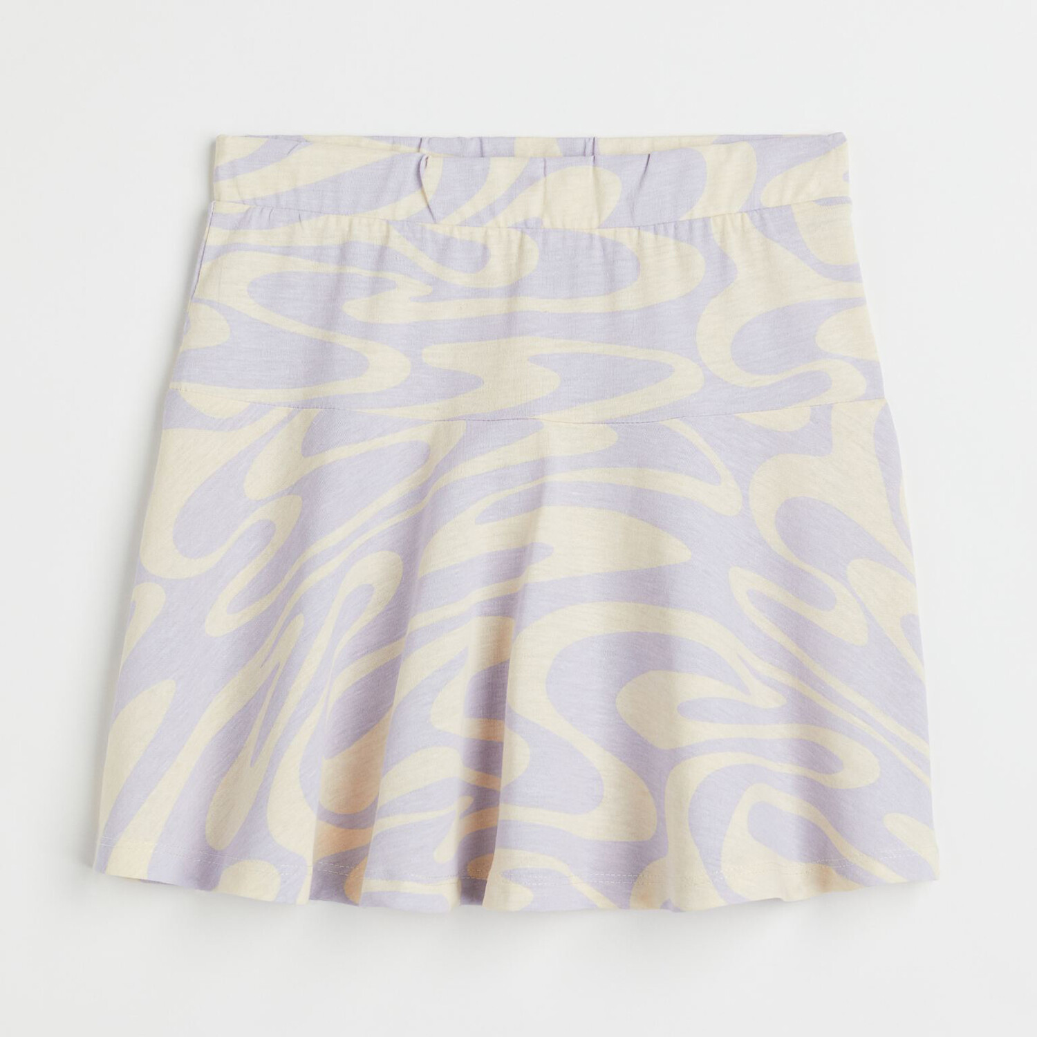 

Юбка из джерси H&M Patterned, светло-фиолетовый/светло-желтый