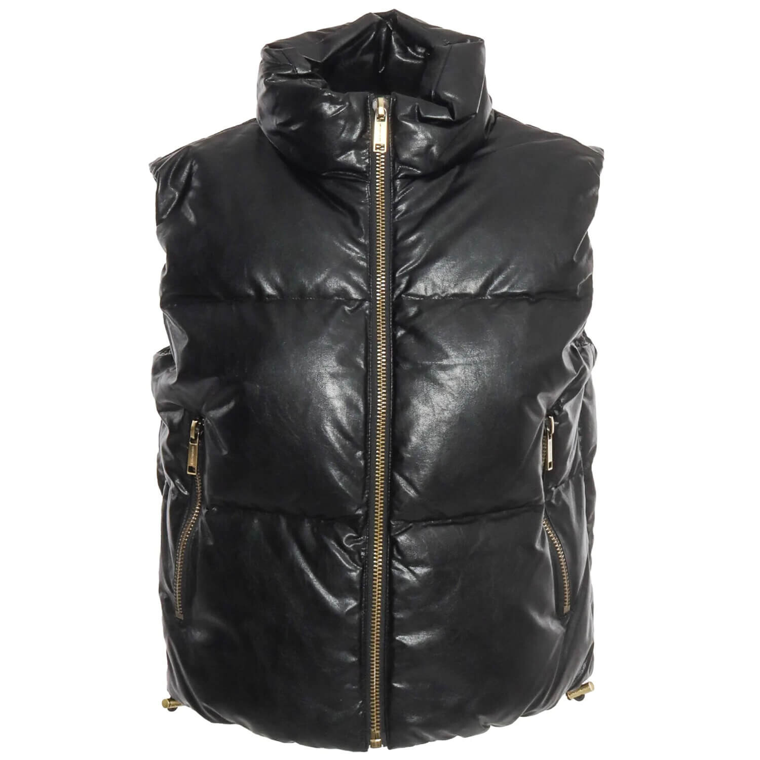 

Утепленный жилет Michael Kors Synthetic Leather, черный