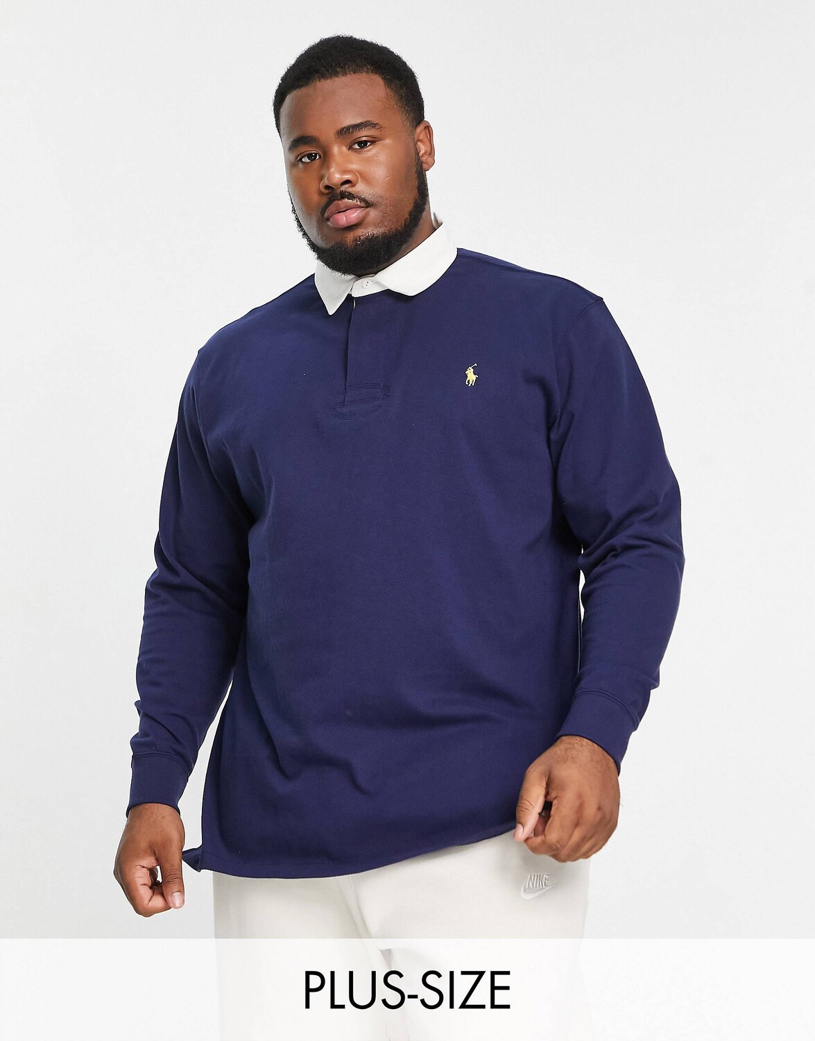 

Темно-синее поло для регби Polo Ralph Lauren Big & Tall