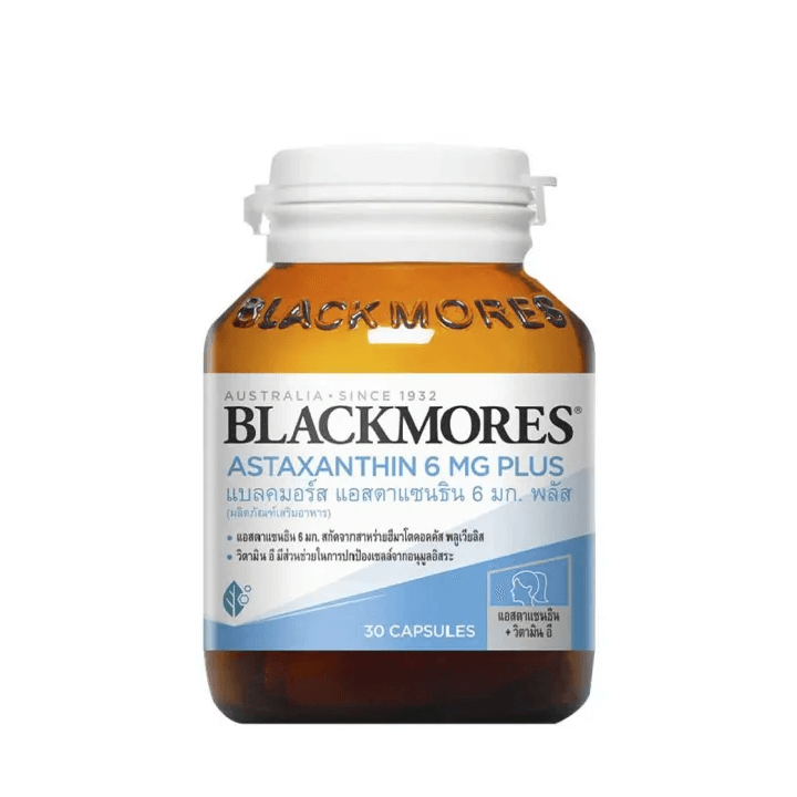 Пищевая добавка Blackmores Astaxanthin 6 мг Plus, 30 капсул пищевая добавка blackmores fish oil 1000 мг 80 капсул