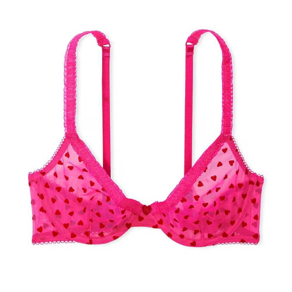 

Бюстгальтер Victoria's Secret Fun & Flirty Unlined Demi, розовый