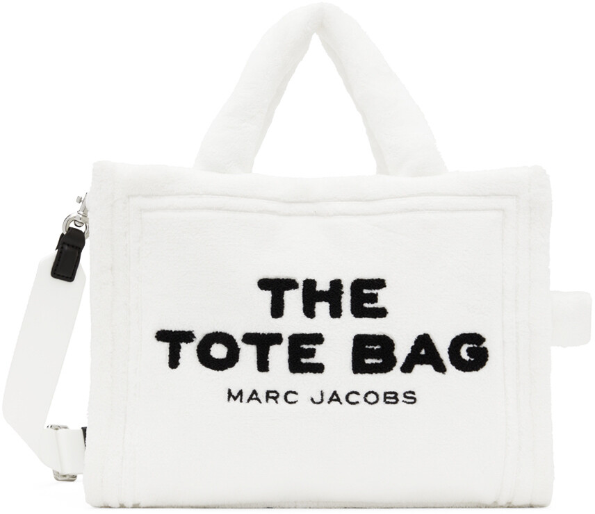 

Белая объемная сумка-тоут The Terry среднего размера Marc Jacobs