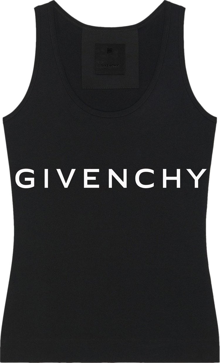 Топ Givenchy Archetype Slim Fit Tank Top 'Black', черный - фото