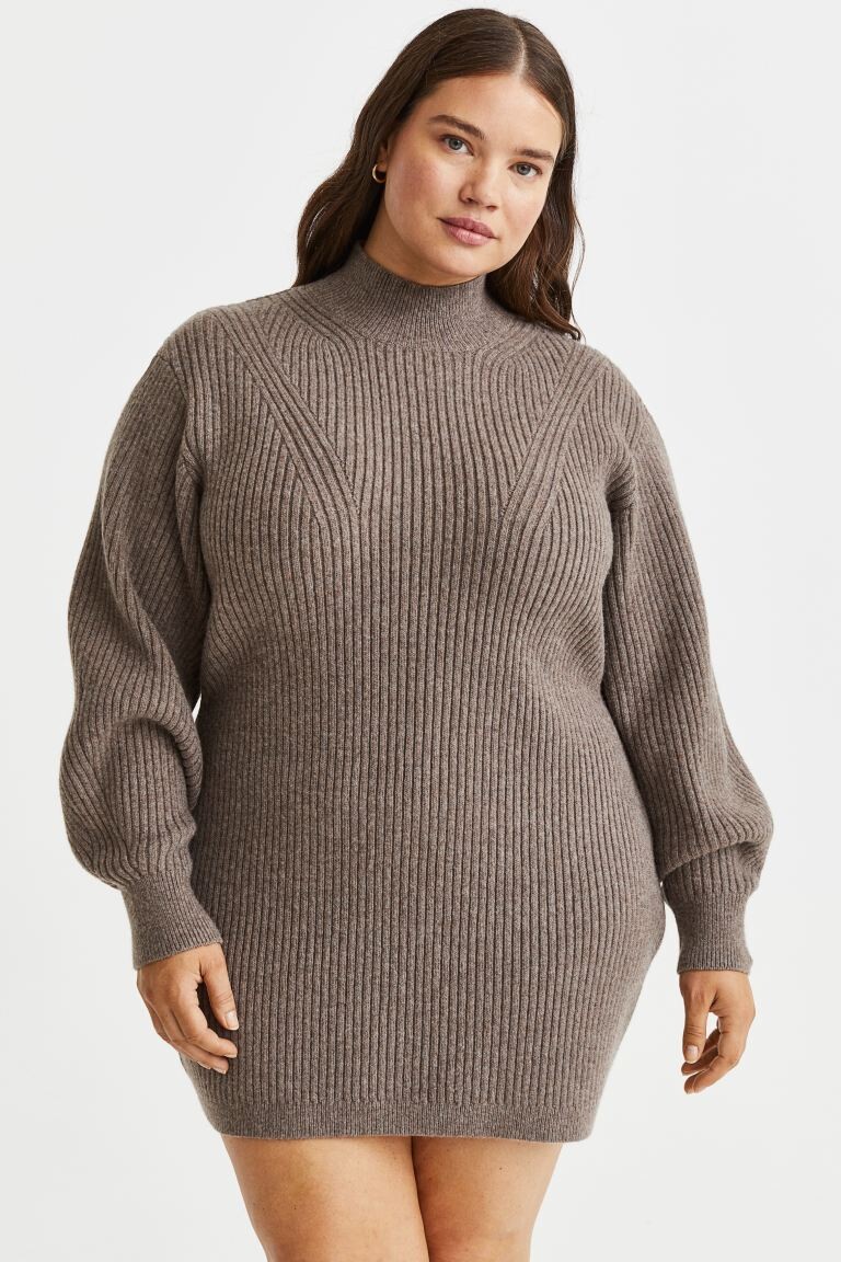 

H&M+ Платье с высоким воротником, грейдж