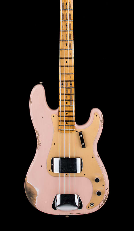 

Fender Custom Shop '58 P Bass Heavy Relic - Состаренный розовый #62888
