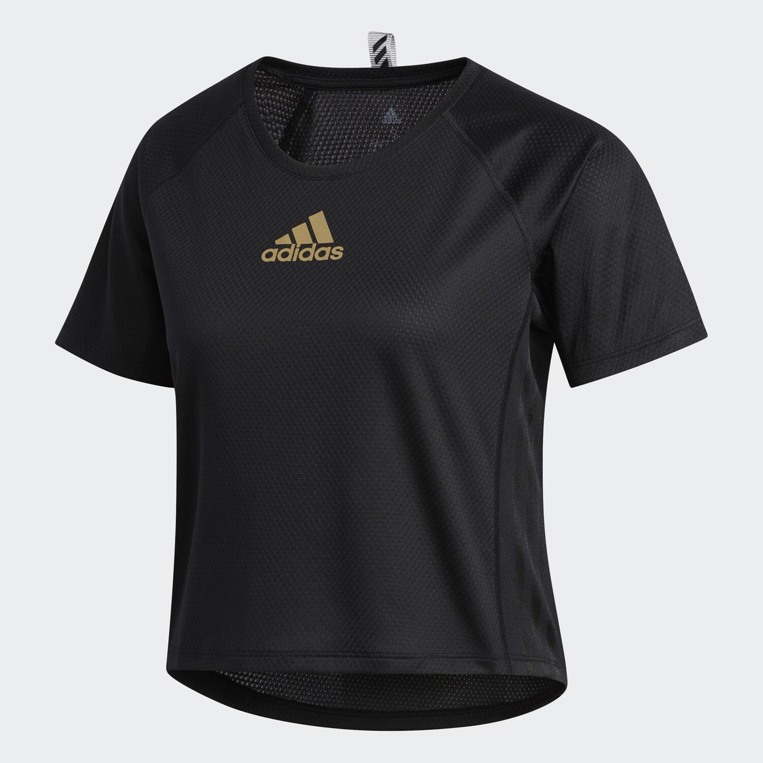 

Топ Adidas Professional Athletic Runner Short sleeve, черный/золотой