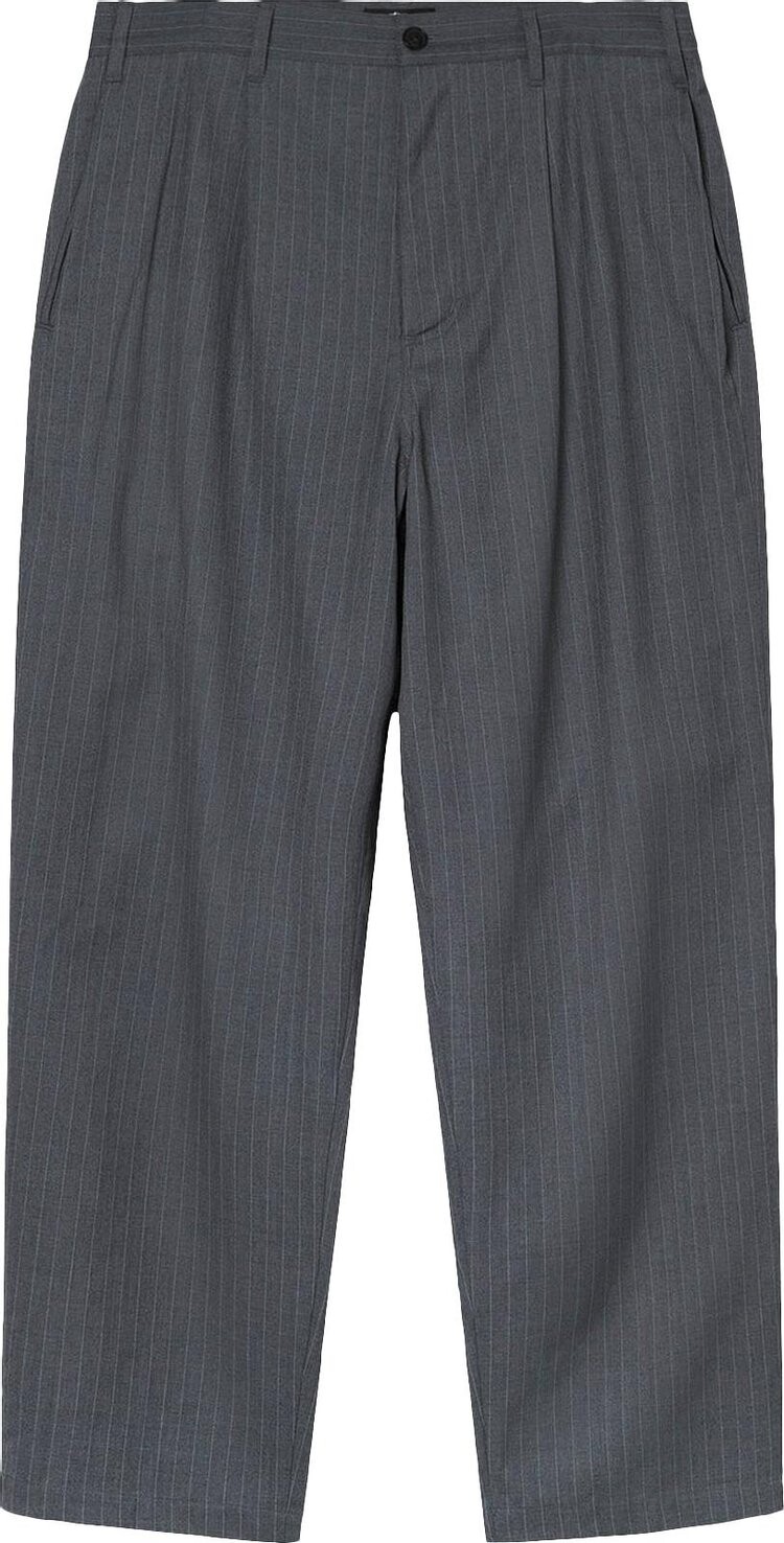 

Брюки Stussy Striped Volume Pleated Trouser 'Grey', серый