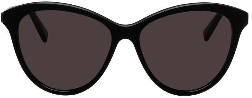 

Черные солнцезащитные очки \кошачий глаз\" SL 456" Saint Laurent