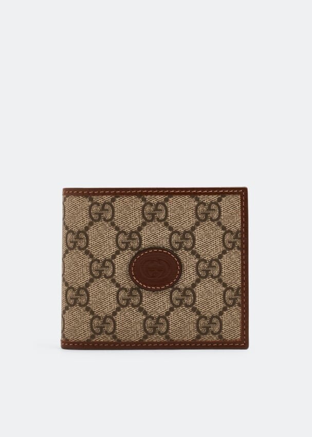 

Кошелек GUCCI Interlocking G wallet, бежевый