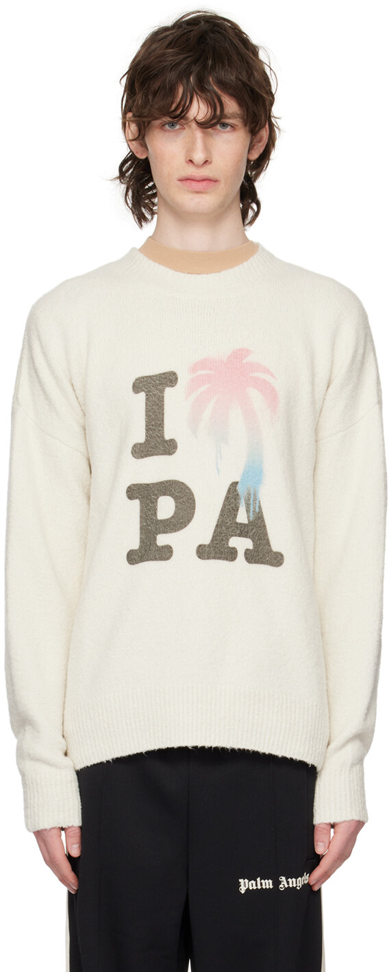 

Свитер Off-White с надписью I Love PA Palm Angels, Белый