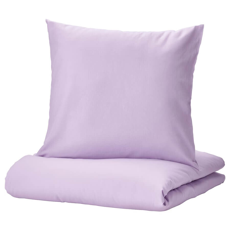 

Комплект постельного белья Ikea Nattsvarmare, 2 предмета, 140x200/80x80 см, сиреневый