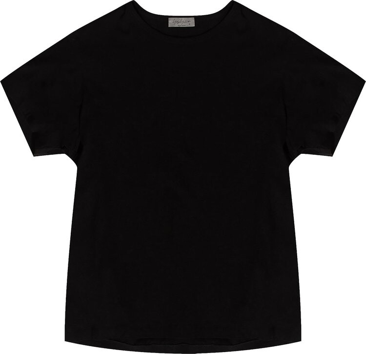 

Футболка Yohji Yamamoto Pour Homme Round Neck Half-Sleeve Tee 'Black', черный