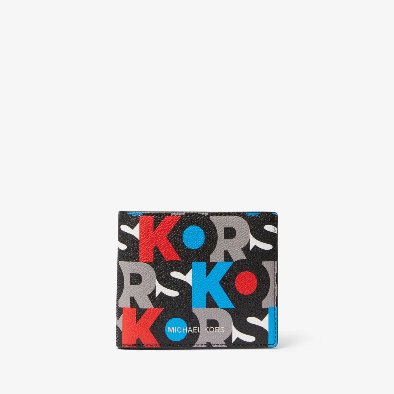

Кошелек Michael Kors Cooper Graphic Logo Billfold, красный/синий/черный