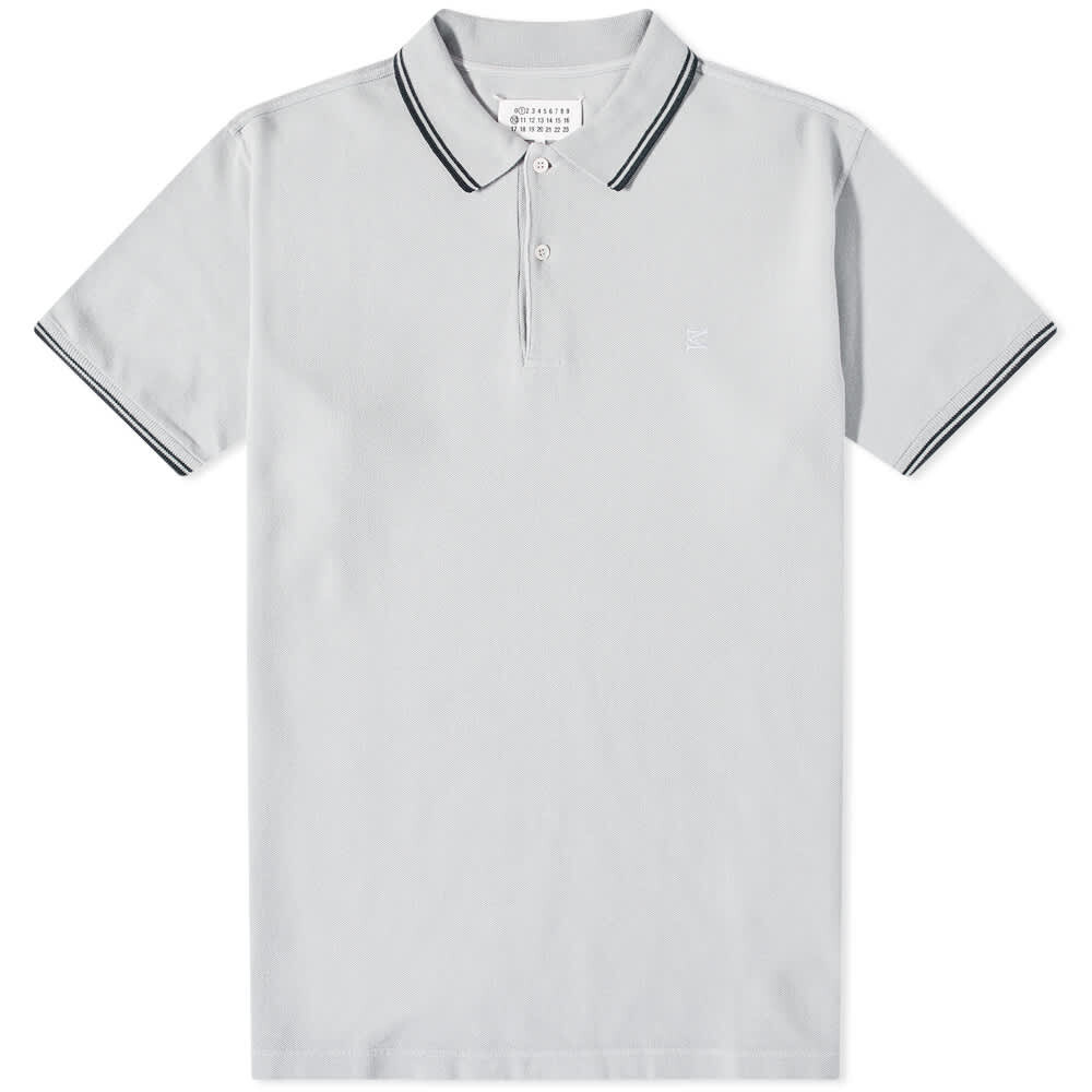 

Футболка Maison Margiela Embroidered Logo Polo Shirt, Серый
