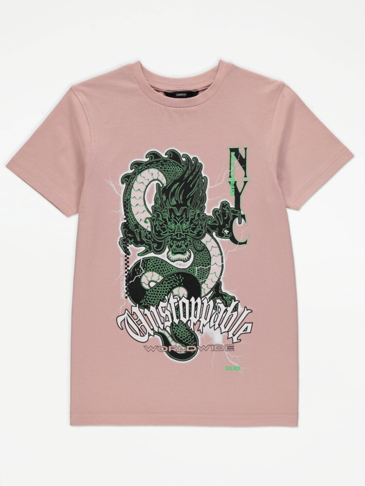 

Футболка Pink Dragon Unstoppable Worldwide George., розовый