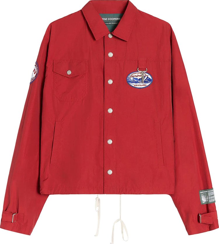 Куртка Reese Cooper Patches Nylon Coaches Jacket 'Red', красный