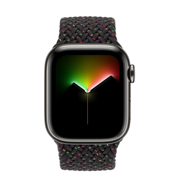 

Умные часы Apple Watch Series 8 (GPS+ Cellular), 45 мм, Graphite Stainless Steel Case/Black Unity Solo Loop - One Size, Черный