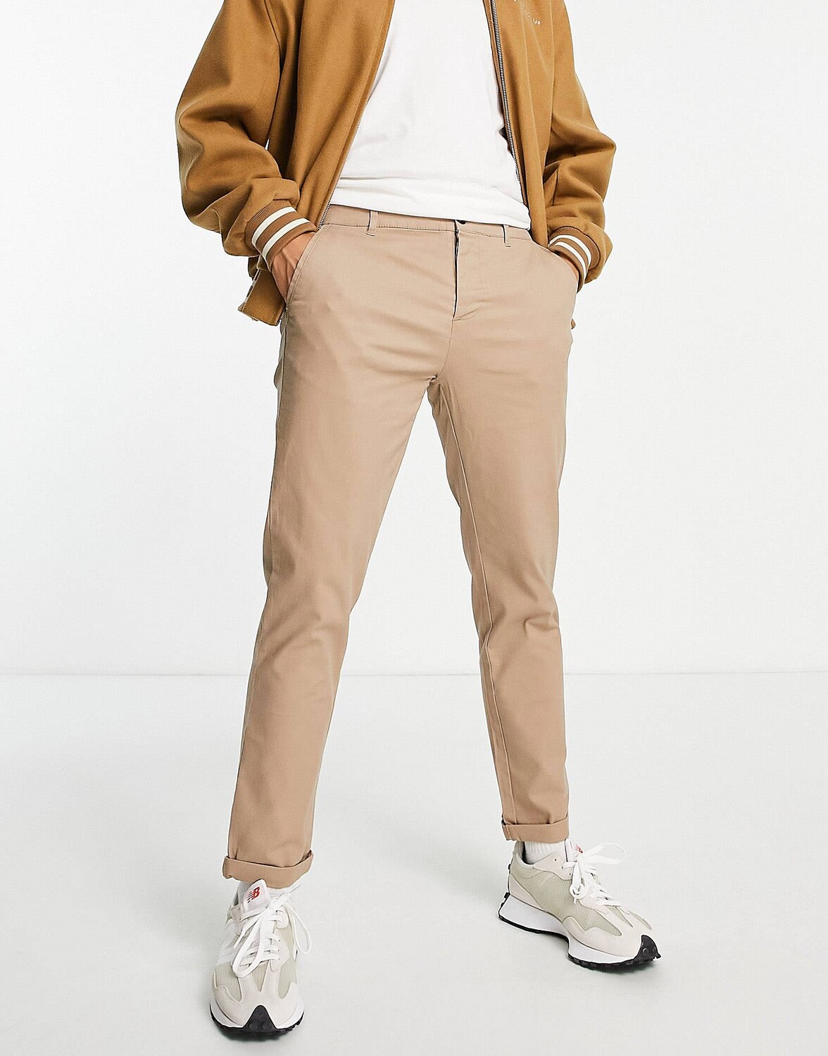 

Узкие брюки чинос с эффектом камня ASOS DESIGN